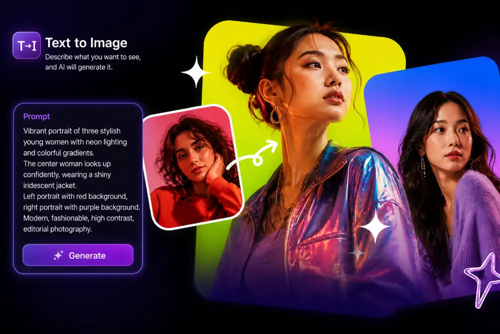 Campaign visual preview with polished assets for product launches and social posts