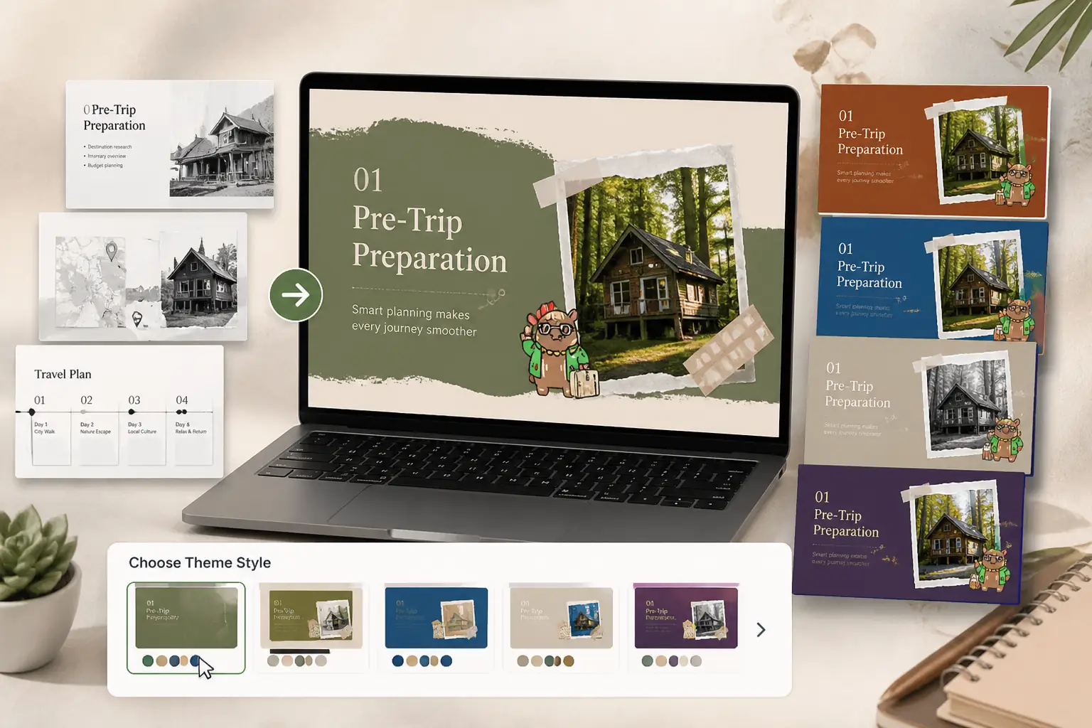 Converted presentation styled with branded colors and polished slide layouts for client-ready decks