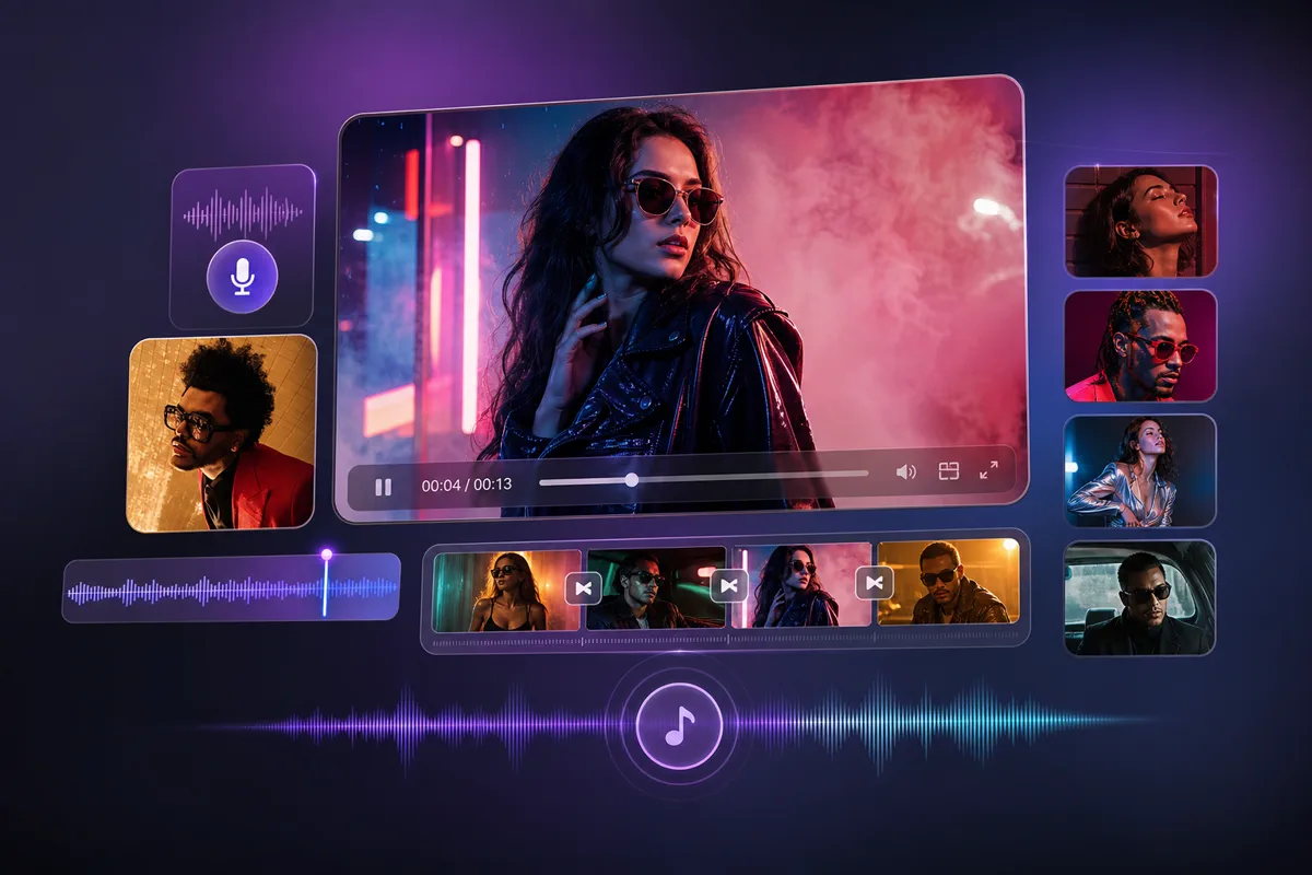 Seedance 2.5 workflow syncing text, images, and audio into matched video scenes